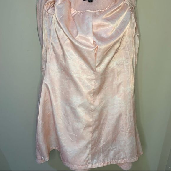 Jessica Simpson Zip Front Wool Coat Boucle Jacket Blush Pink Women’s Extra Small - Picture 10 of 11